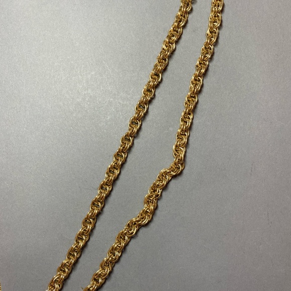 Vintage givenchy double gold link chain necklace - Picture 4 of 4